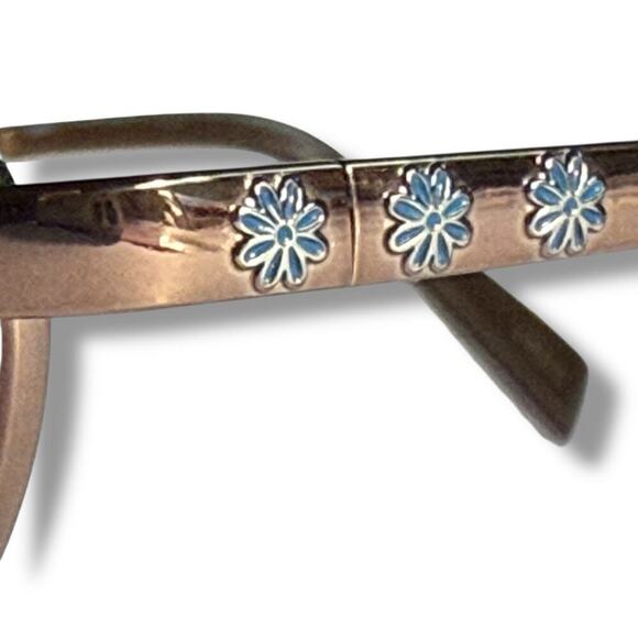 Vera Bradley VB Lauren Youth Eyeglass Frames Java Blue Size 46-17-125 - Picture 7 of 15